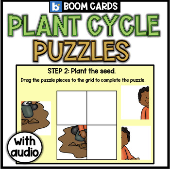 Preview of Plants Boom Cards | Life Cycle of Plants | Spring Lesson On Gardening
