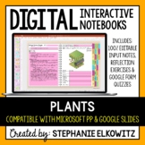 Plants Digital Interactive Notebook | Google Slides & Micr
