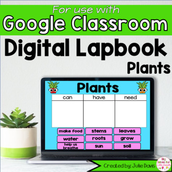 Preview of Plants Digital Interactive Notebook for Google Classroom