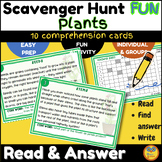 Plants & Flowers Scavenger Hunt - 10 Science Comprehension