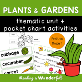 Plants & Gardens Literature Unit + Bonus: Pocket Chart Activities