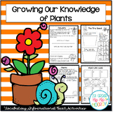 Plants . . . "Growing" our knowledge of plants with a craft and activities!