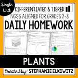 Plants Homework | Printable & Digital