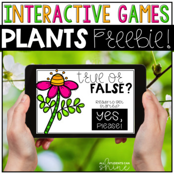 Preview of Plants Interactive Game {FREEBIE}