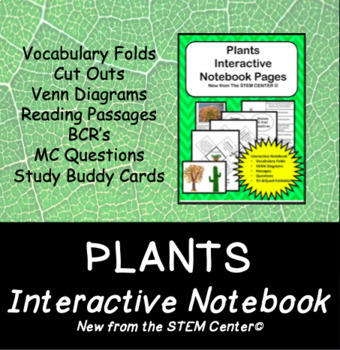 Preview of Plants Interactive Science Notebook - Distance Learning Friendly