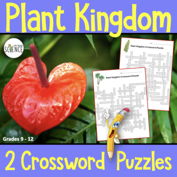 Preview of Plant Kingdom Crossword Puzzles