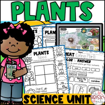 Preview of Plants Kindergarten | Plants First Grade | Plant Life Cycle | Parts of a Plant
