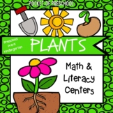 Plants Math and Literacy Centers for Preschool, Pre-K, and