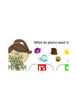 Preview of Plants Need interactive ActivInspire activity sort