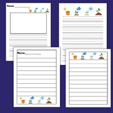 Plants Needs Science Lined and Dotted Primary Writing Pape