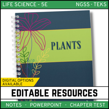 Preview of Plants Notes, PowerPoint & Test