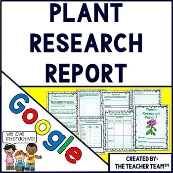 Preview of Plants| Plant Research Report | Google Classroom Activities | Google Slides