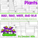 Plants Sentence Writing Read, Trace, Glue, and Draw