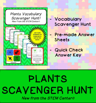 Preview of Plants Scavenger Hunt Game