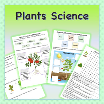 Preview of Plants Science: Parts of Plant, Plant Life Cycle, Plant Needs, & Photosynthesis