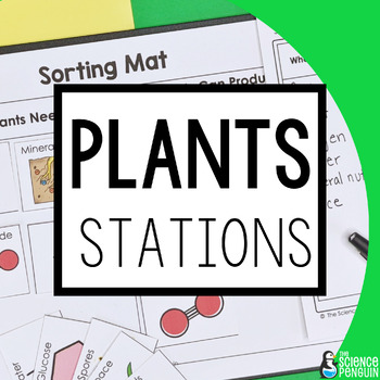 Preview of Plant Photosynthesis & Plants Needs Science Stations | 5th Grade NGSS + TEKS