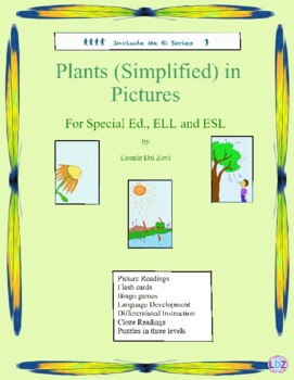 Preview of Plants (Simplified)  in Pictures for Special Ed., ELL and ESL Students