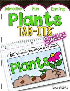 Preview of Plants Tab-Its® | Distance Learning