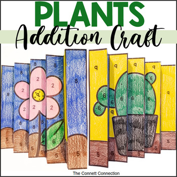 Preview of Plants Themed Addition Agamograph Craft