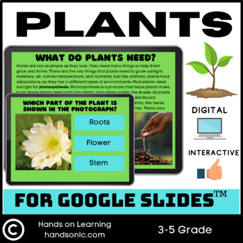 Preview of Plants Unit for Google Slides