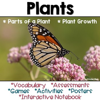 Preview of Plants Vocabulary, Activities, Games and Assessments