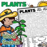 Plants Word Search Puzzle Parts of a Plant Life Science Wo