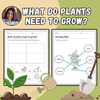 Preview of Plants Needs {Worksheets} - Ms Marwa Tarek