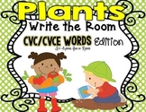 Plants Write the Room - CVC/CVCE Words Edition