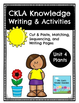 Preview of Plants Writing Journal, Worksheets, and Activities- aligns with CKLA-K- Unit 4