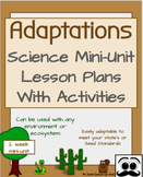 Plants and Animals (Adaptations) - Science Mini Unit with 