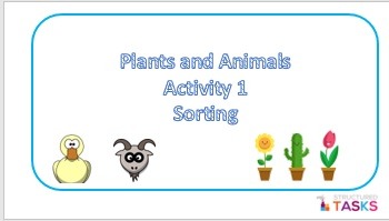 Preview of Plants and Animals Sort - Autism, Special Ed