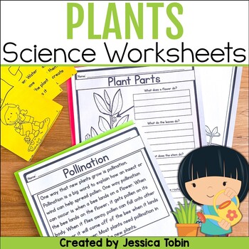 Preview of Plants Unit, Plant Life Cycle, Parts of a Plant, and Needs - Science Worksheets