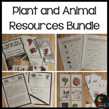 Preview of Plants and animals uses and resources bundle