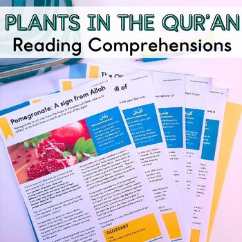 Preview of Plants in the Quran Reading Passages for Muslim Children