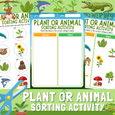 Plant or Animal Sorting Activity | Printable Cut & Paste W