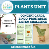 Plants unit - Concept cards, Bingo, Printables & STEM Chal