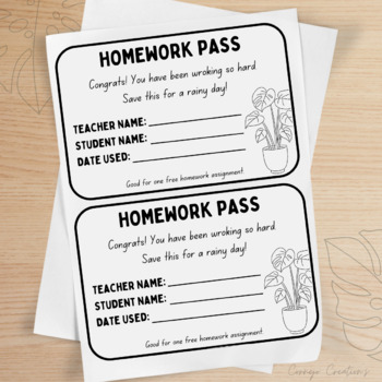 family homework pass