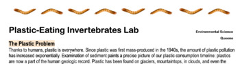 Preview of Plastic Eating Invertebrates Lab - Great for environmental science and biology!