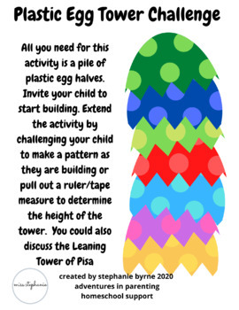 Preview of Plastic Egg Tower Challenge