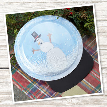 Preview of Plastic Plate Snowglobe Craft (Winter)