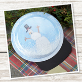 Plastic Plate Snowglobe Craft (Winter)