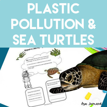 Preview of Plastic Pollution & Sea Turtles Project | Lapbook  | Nonfiction