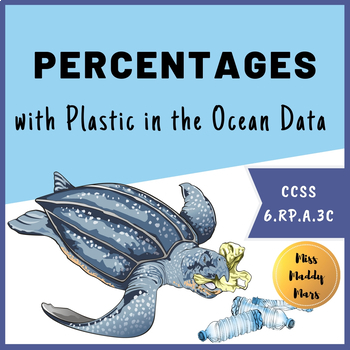 Preview of Plastic in Oceans Percent Math Activity