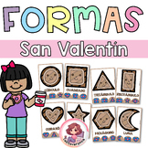 Plastilina formas bombones. San Valentín/ Playdough mats. 