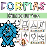 Plastilina formas huesos. Dinosaurio / Playdough mats. Sha