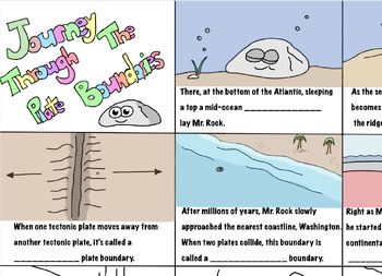 Preview of Plate Tectonics, Continental Drift & Seafloor Spreading Comic Study/Review Guide