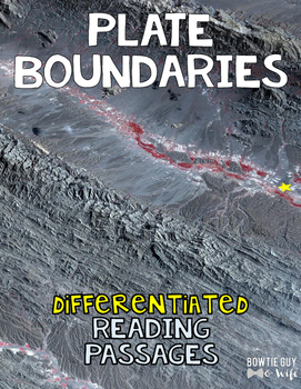 Preview of Plate Boundaries Differentiated Nonfiction Reading Passages
