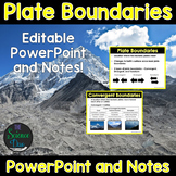 Plate Boundaries - PowerPoint and Notes