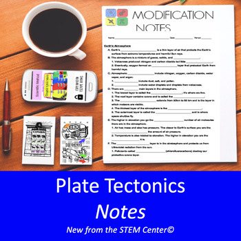 Preview of Plate Tectonic Boundaries  NOTES for 504 & IEP's