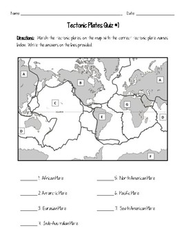 Plate Tectonic Quizzes by Jodi's Jewels | Teachers Pay Teachers